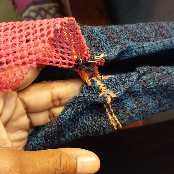 Free People Multicolor Knit Fringe Top - Picture 4 of 7